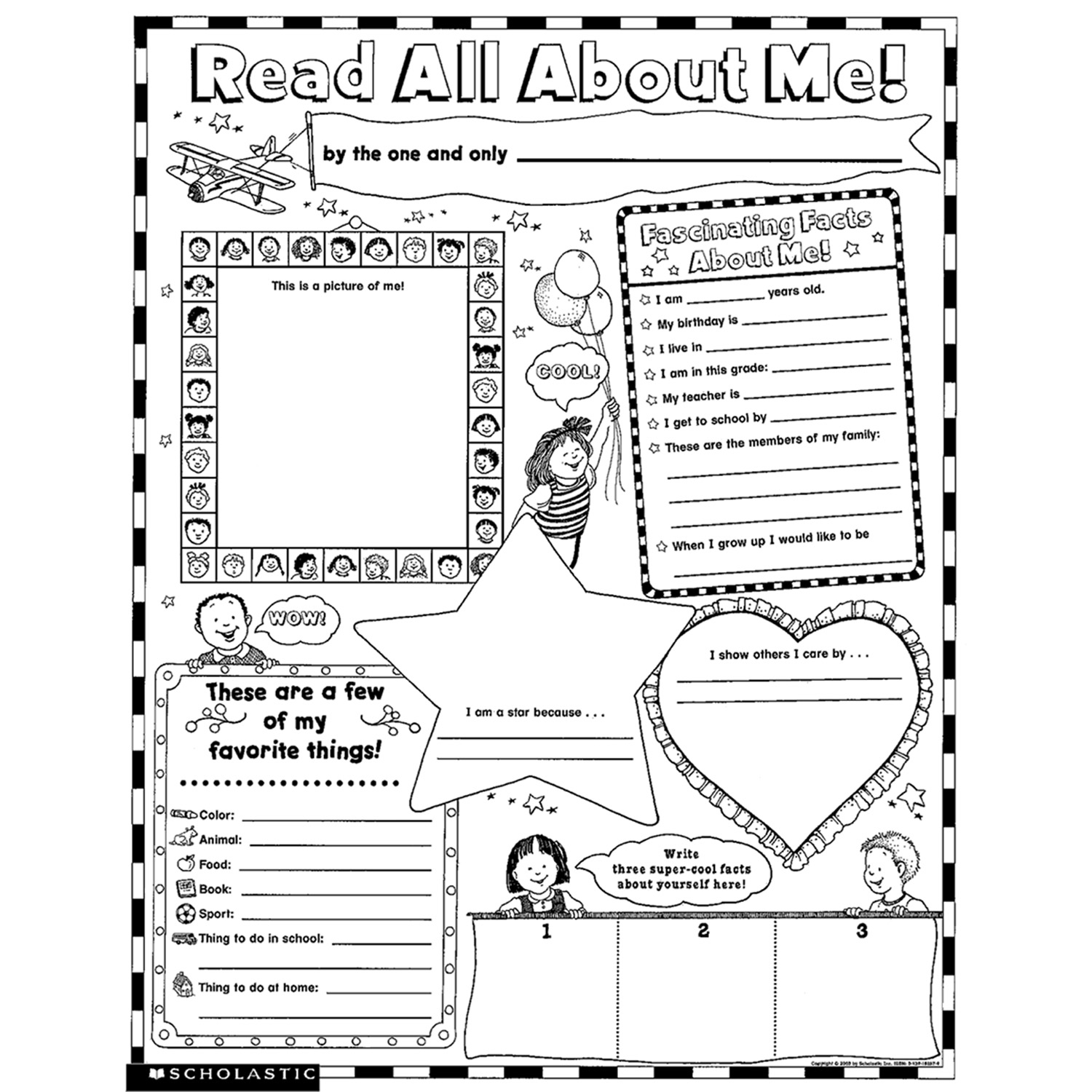Free Printable All About Me Poster