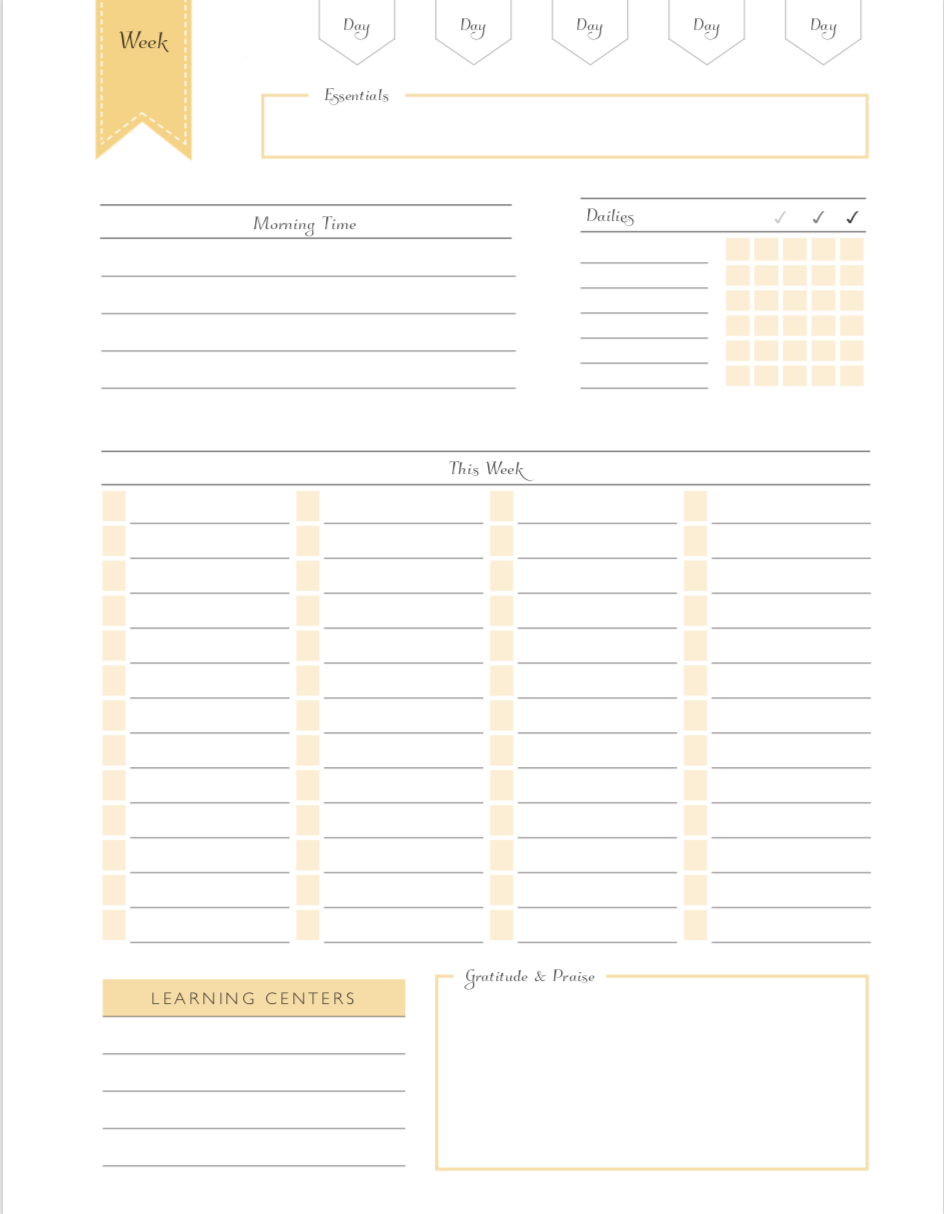 It s Almost Back To School Printable Planning Pages For Home Or Classroom Rebecca Grabill