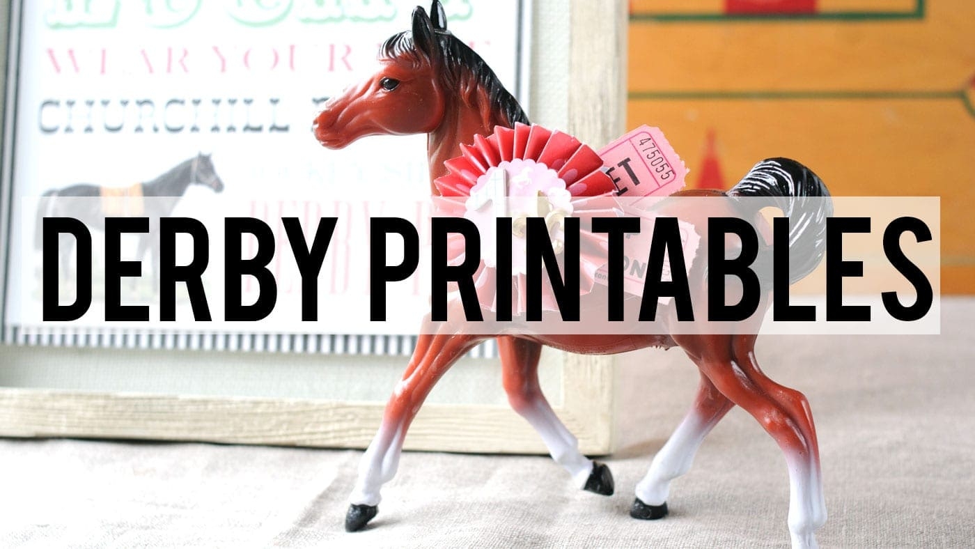 Free Derby Party Printables