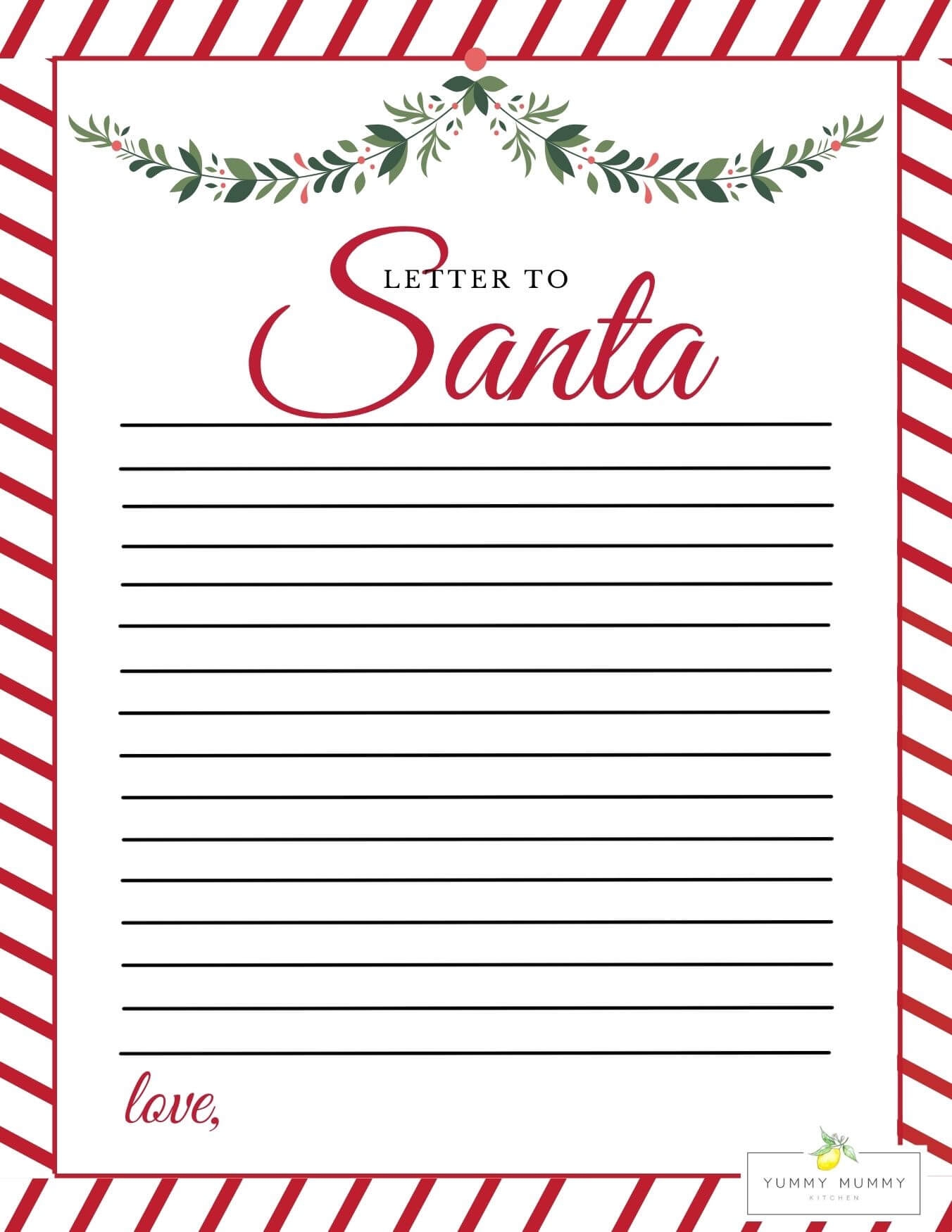 Free Printable Santa Stationary