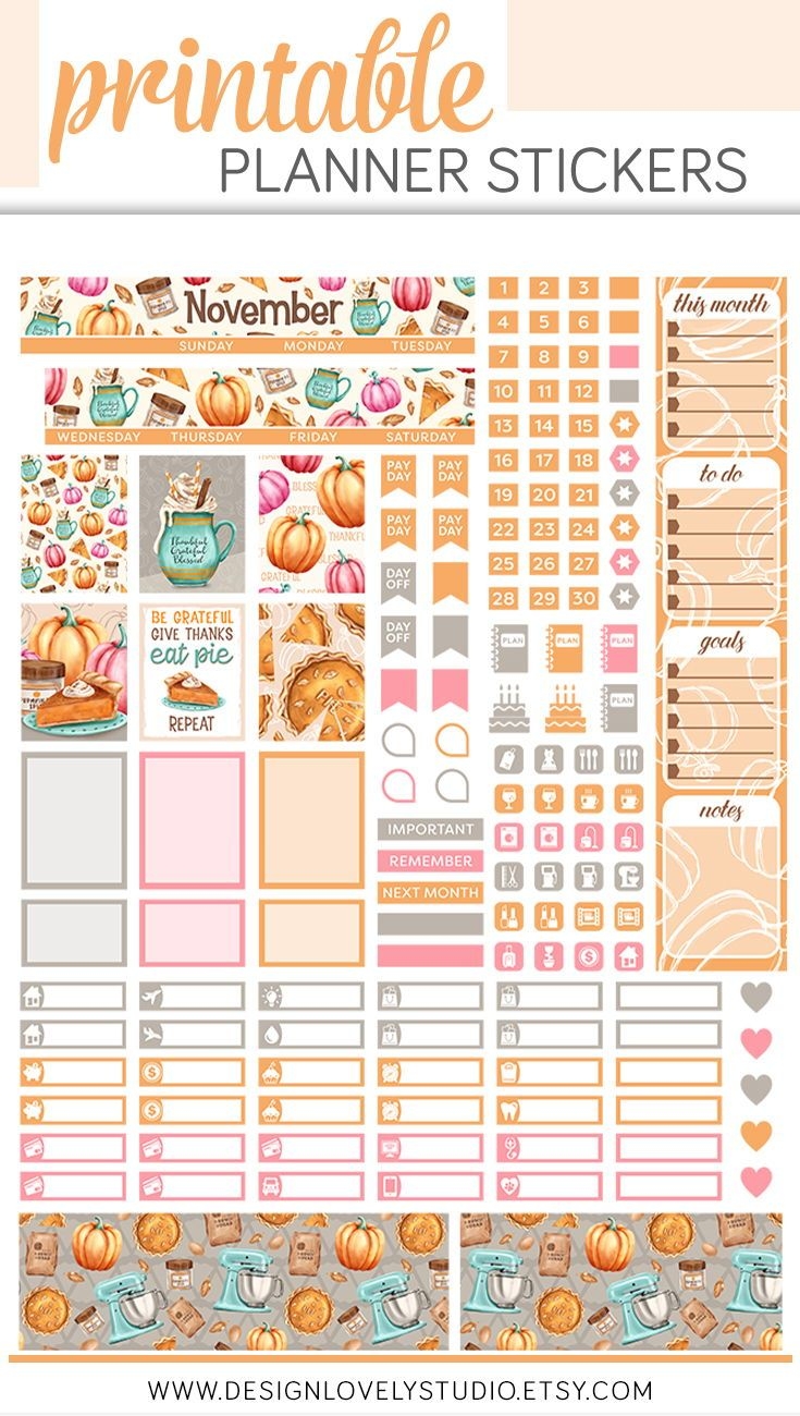 Happy Planner Free Printable Stickers