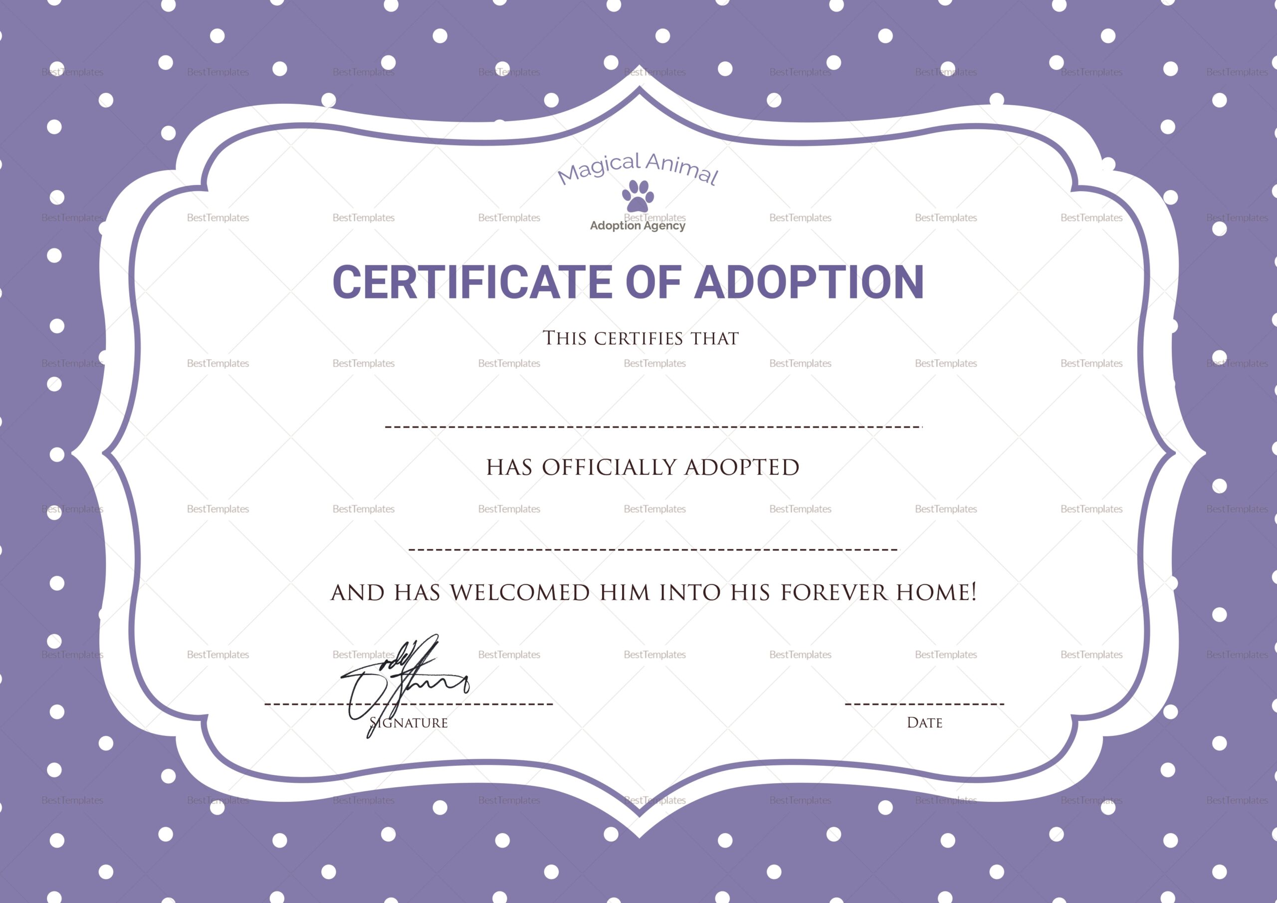 Free Printable Adoption Papers