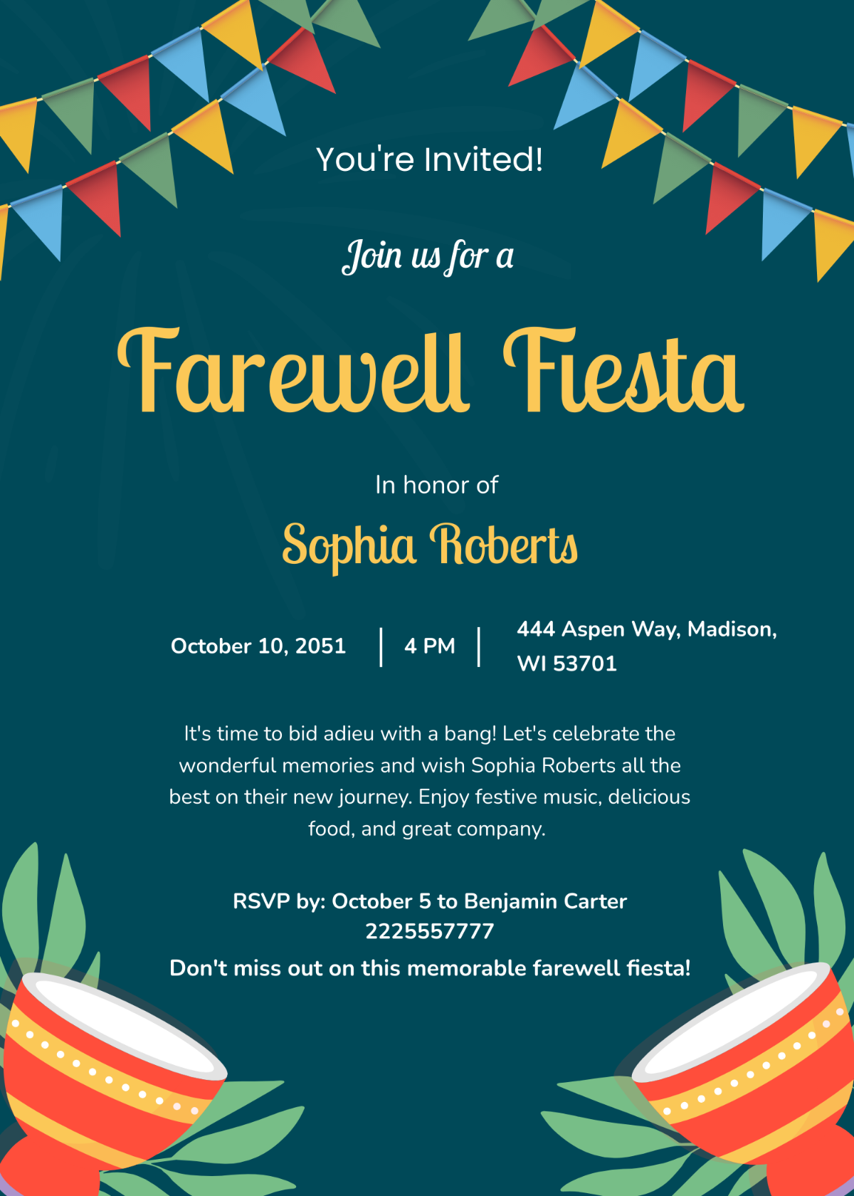 Page 2 Free Farewell Party Invitation Templates Editable And Printable