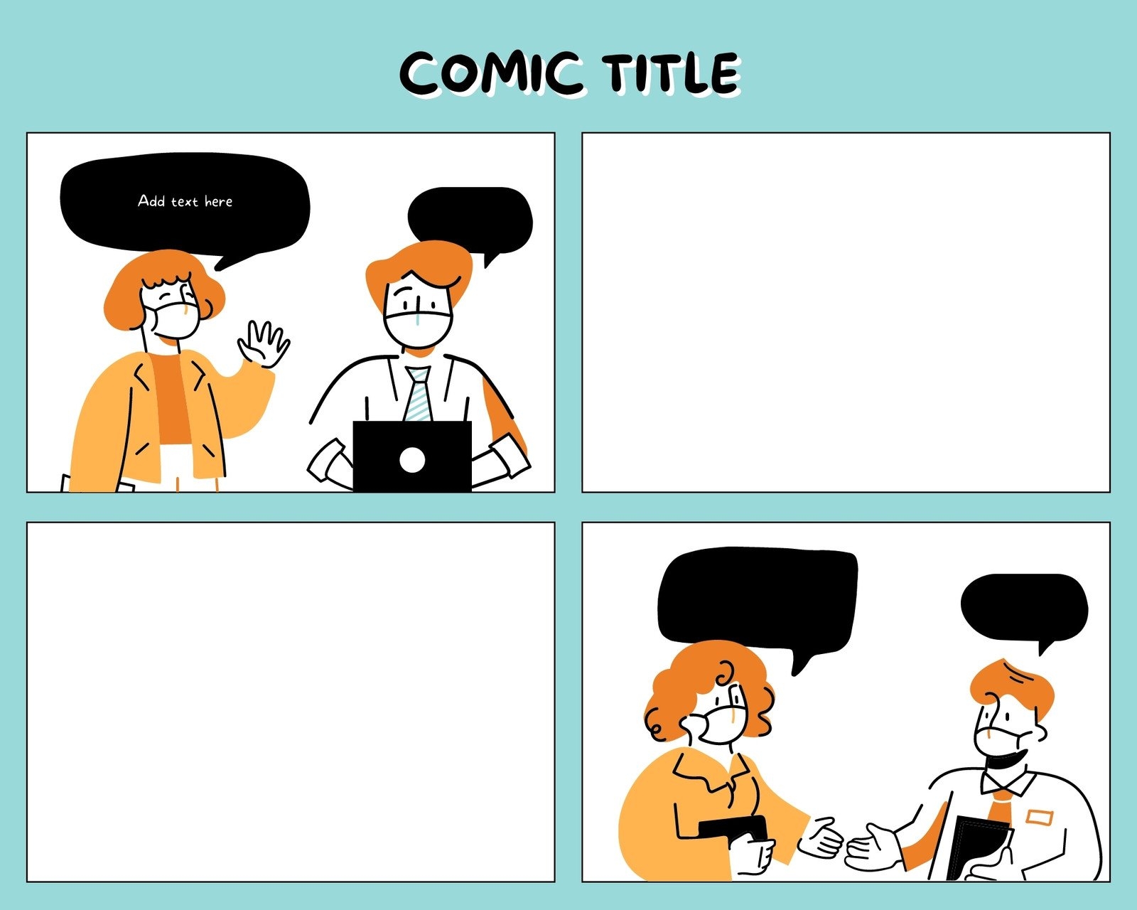 Page 3 Free Printable Comic Strip Templates You Can Customize Canva