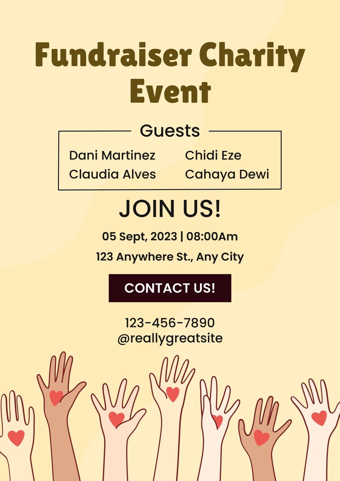 Page 7 Free And Printable Custom Charity Flyer Templates Canva