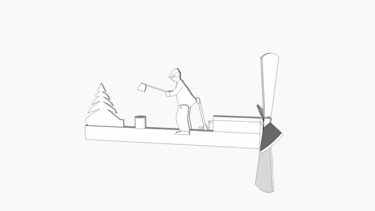 Patriotic Whirligig Free Woodworking Plan