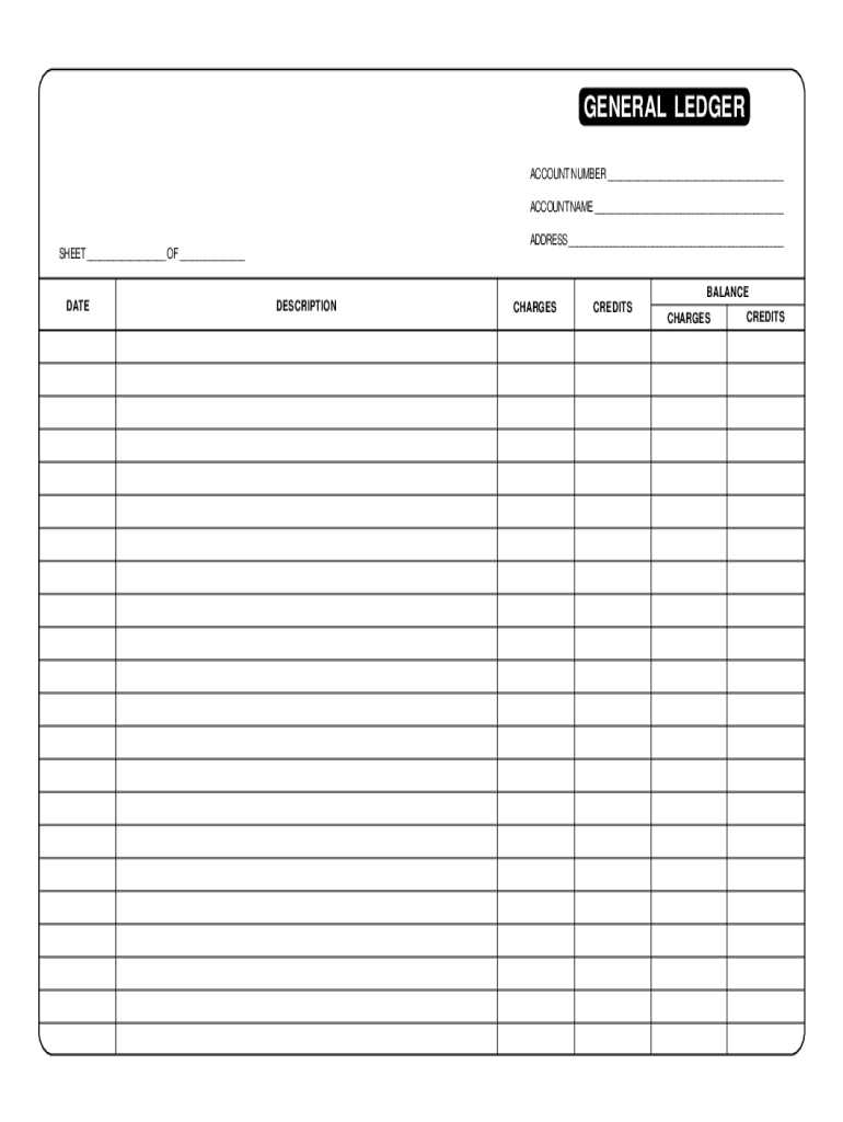 Free Printable Ledger Sheets