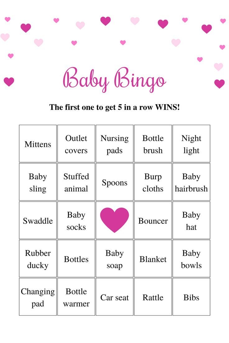 Printable Baby Shower Bingo Cards Prefilled Baby Bingo Cards Little Sweetheart Baby Shower Games