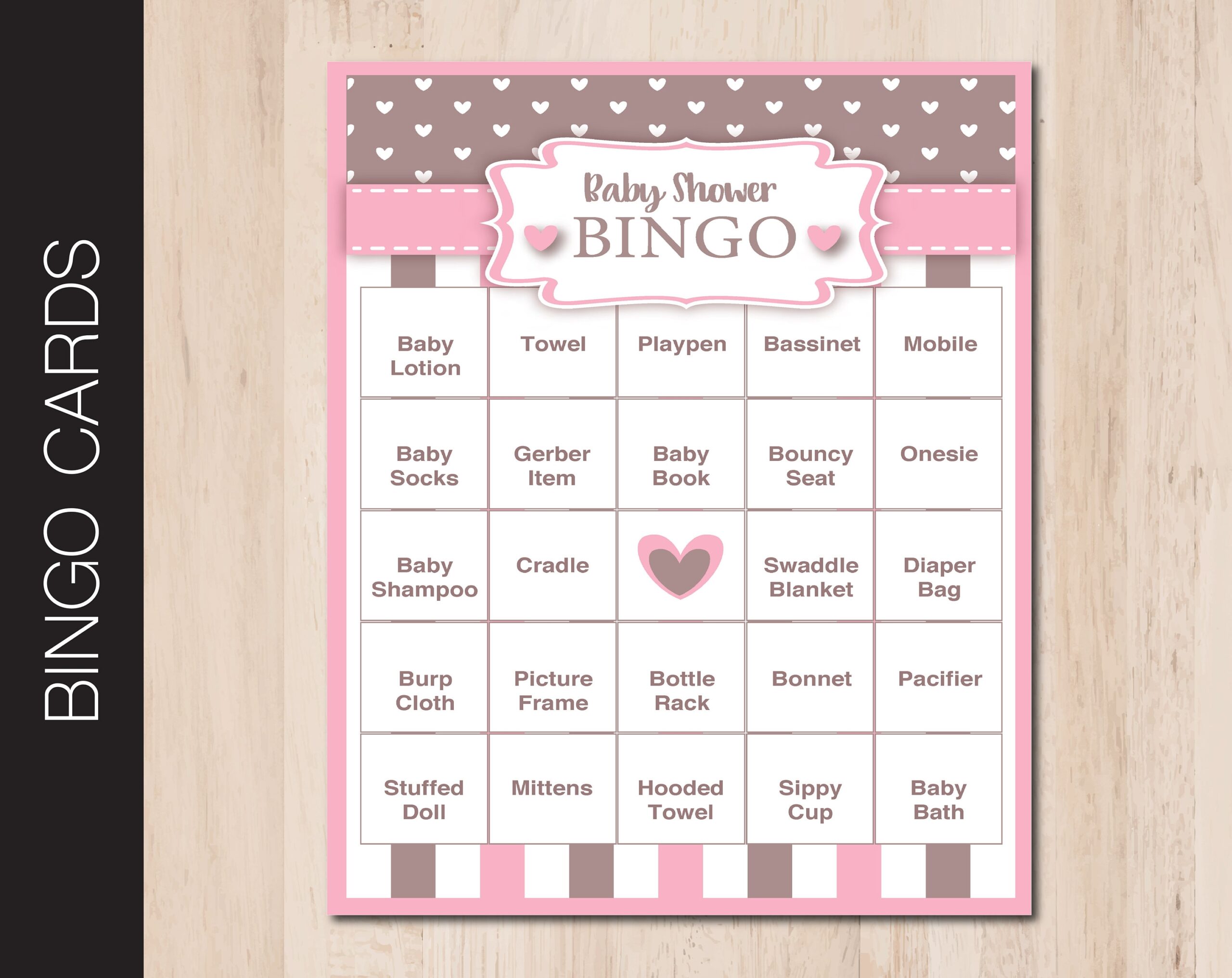 Baby Shower Bingo Free Printable