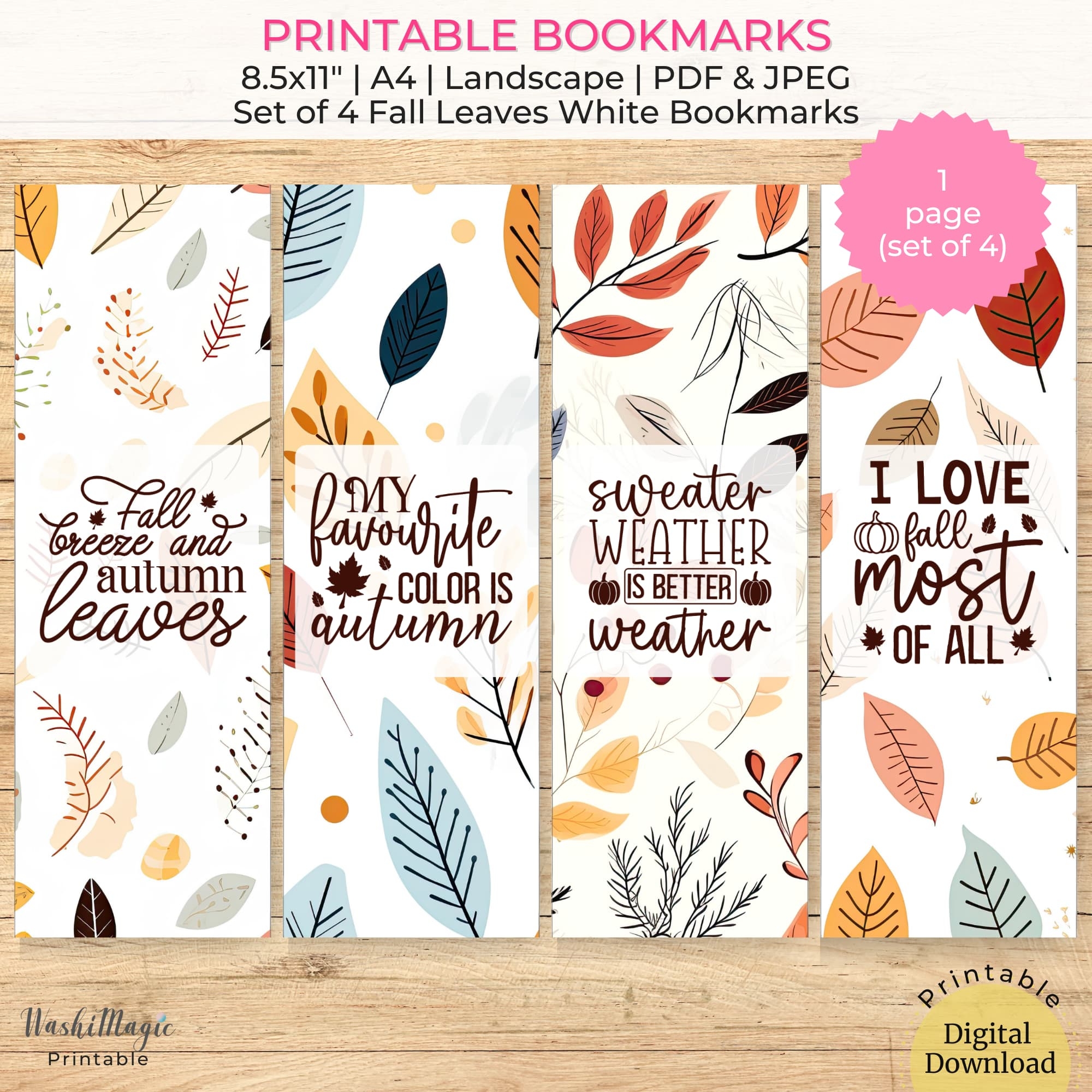 Free Printable Landscape Bookmarks