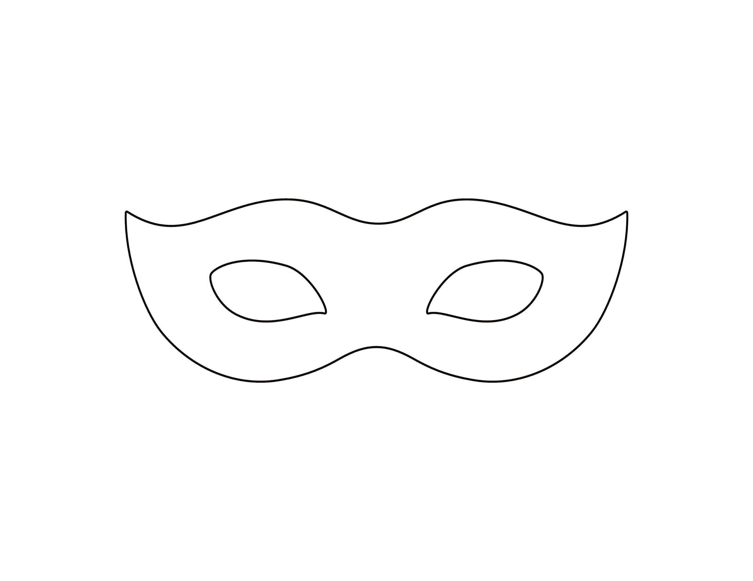 Free Printable Masquerade Mask Template