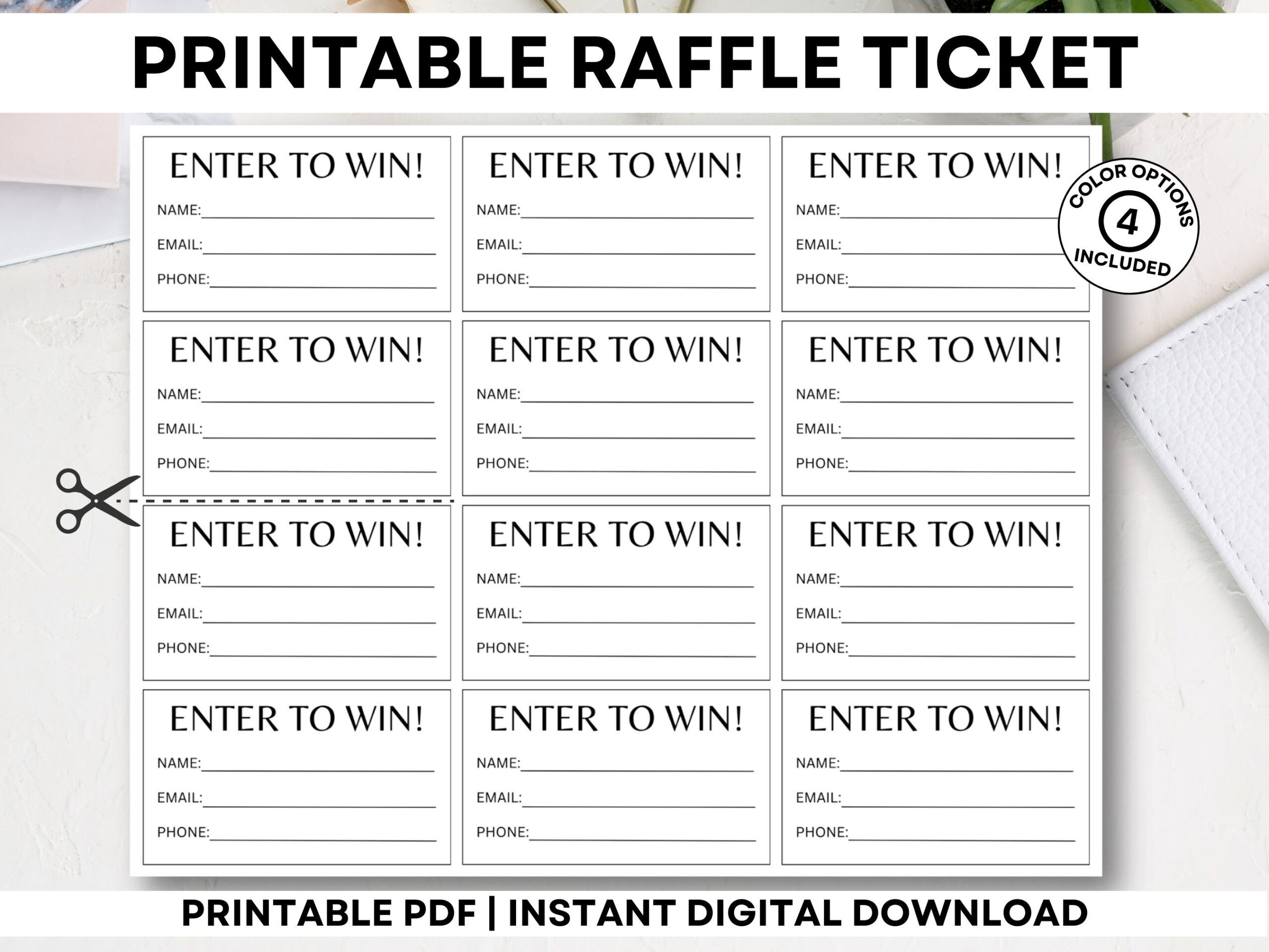 Printable Raffle Tickets Free