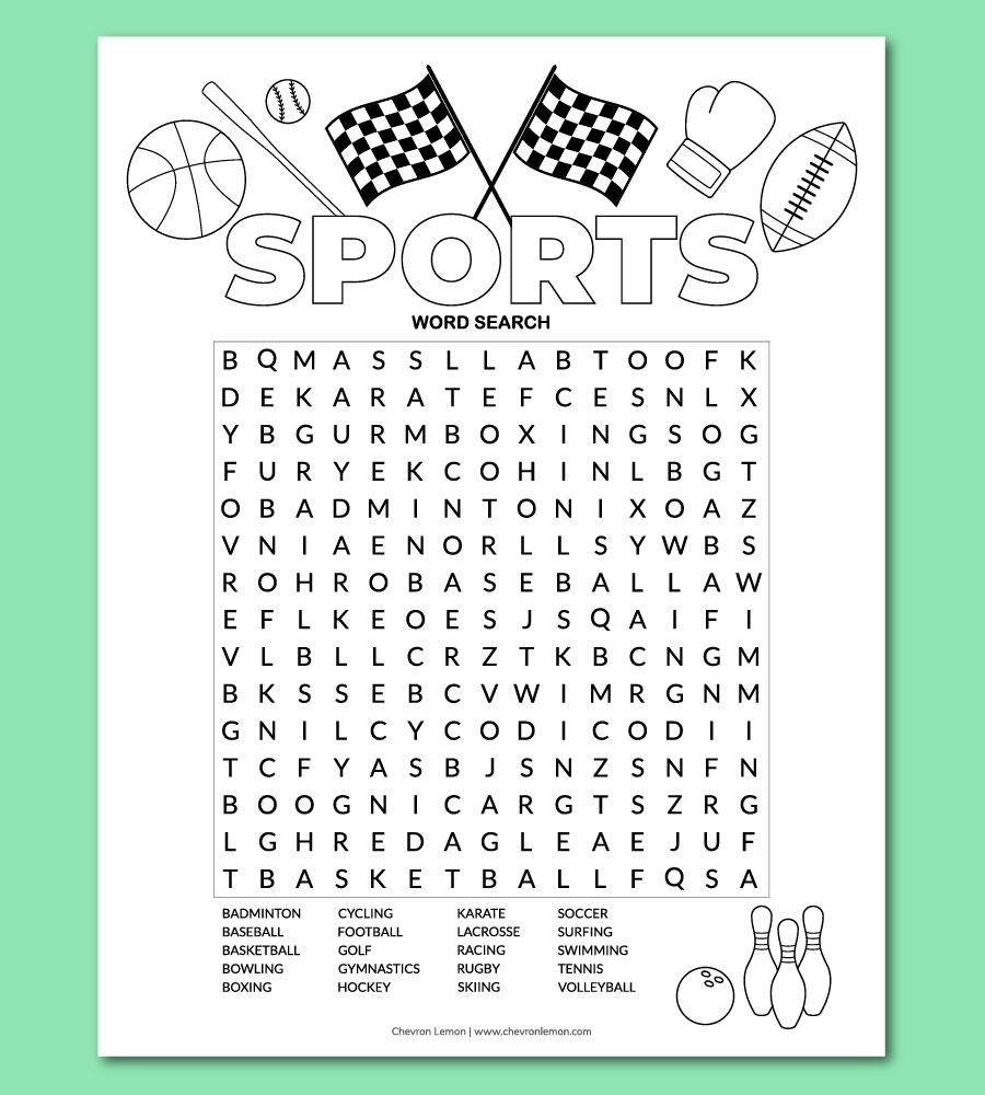 Free Printable Word Searches For Kids