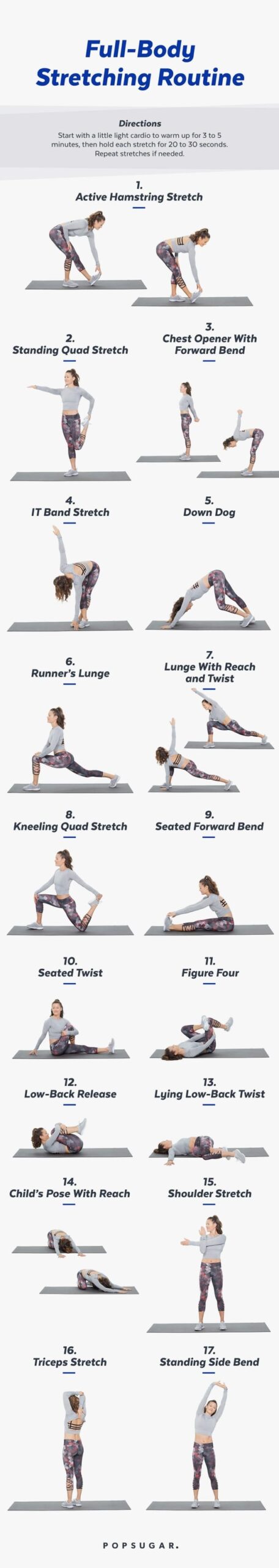 Printable Stretch Routine PS Fitness