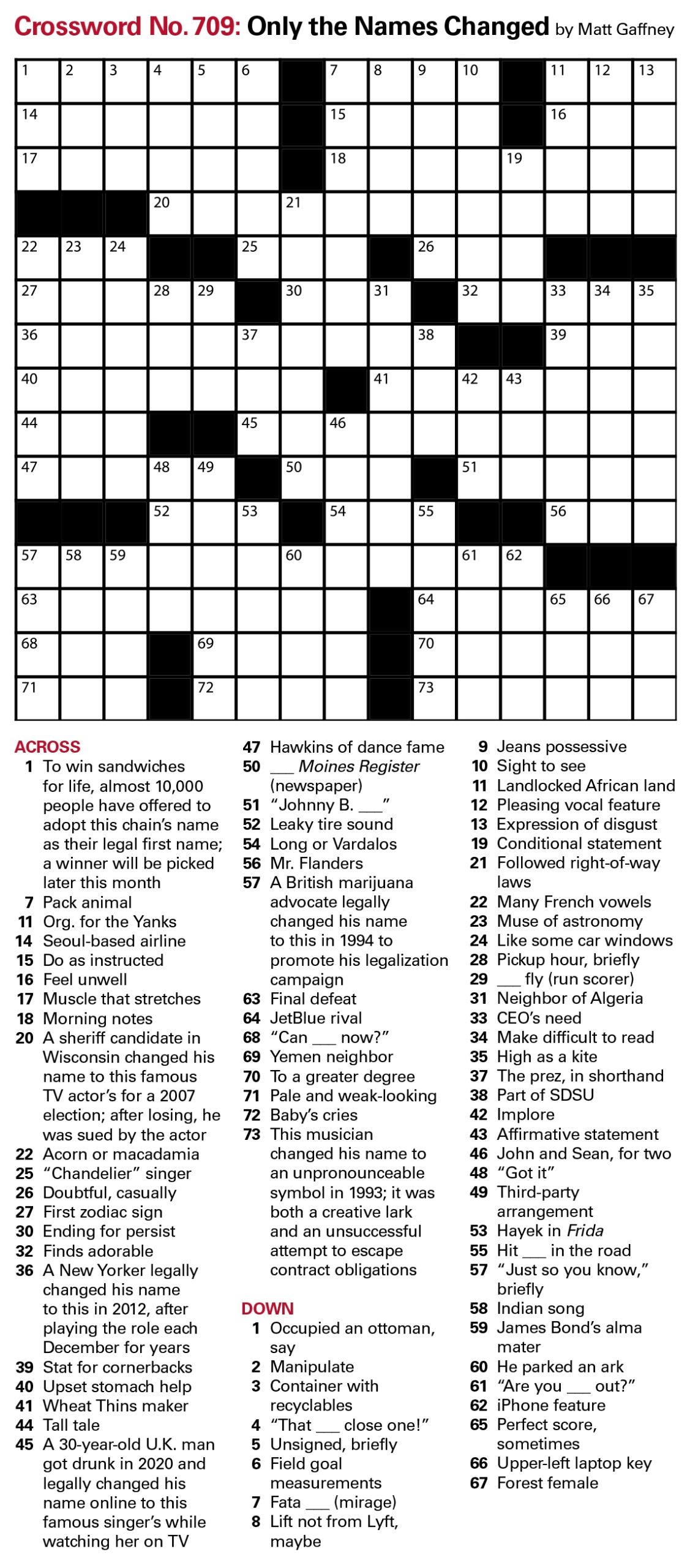 Puzzles Printable Crossword Issue August 25 2023 The Week