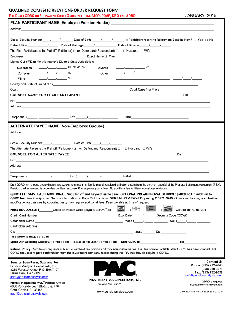Qdro Template Fill Online Printable Fillable Blank PdfFiller