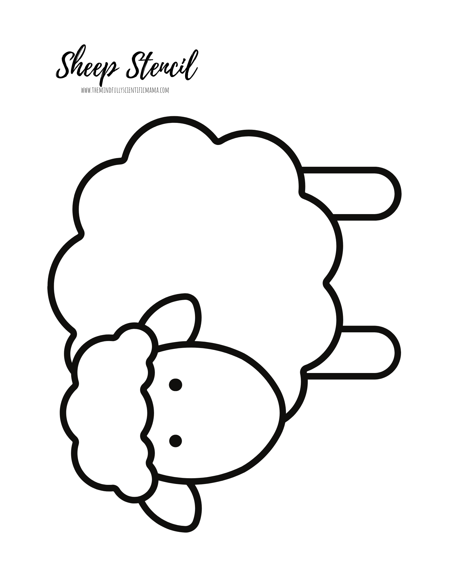 Sheep Cutout