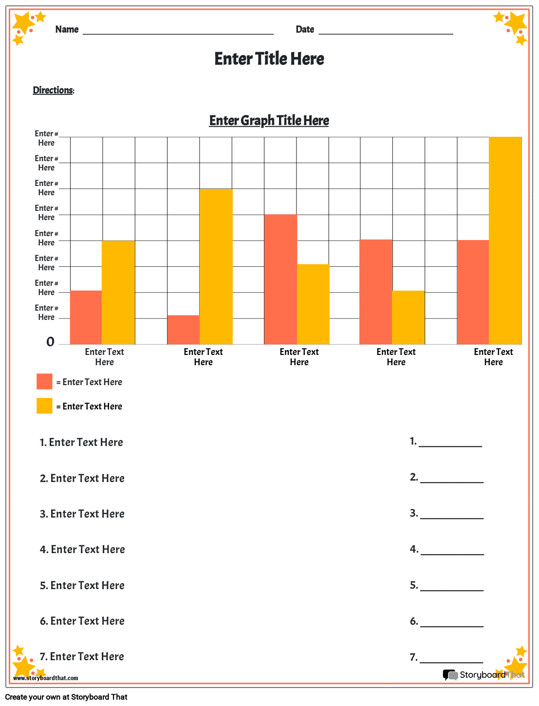 Storyboard That Free Bar Graph Maker Templates For 2025