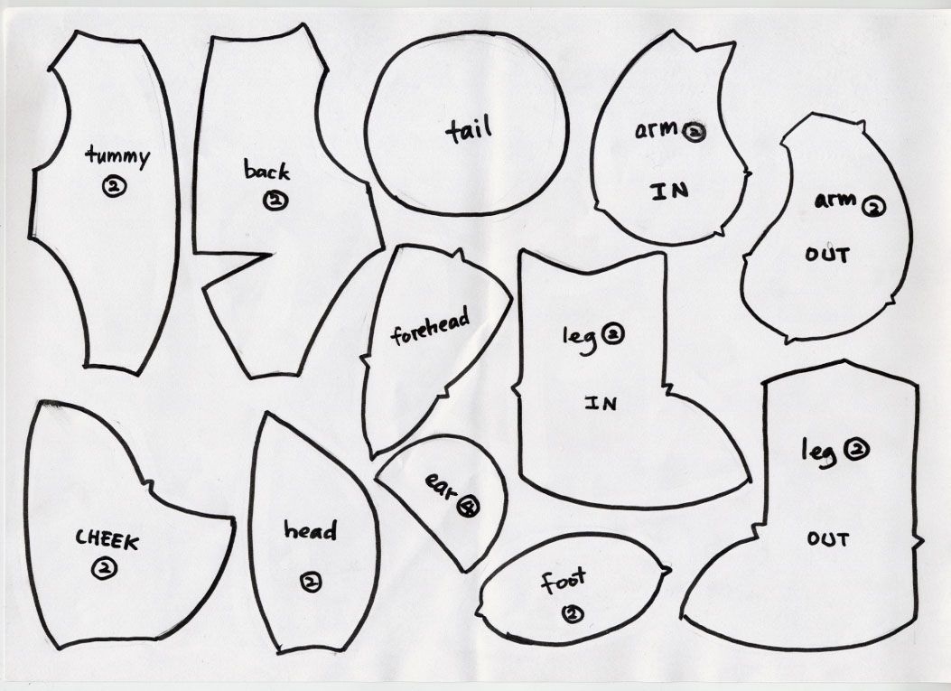 Free Teddy Bear Patterns Printable