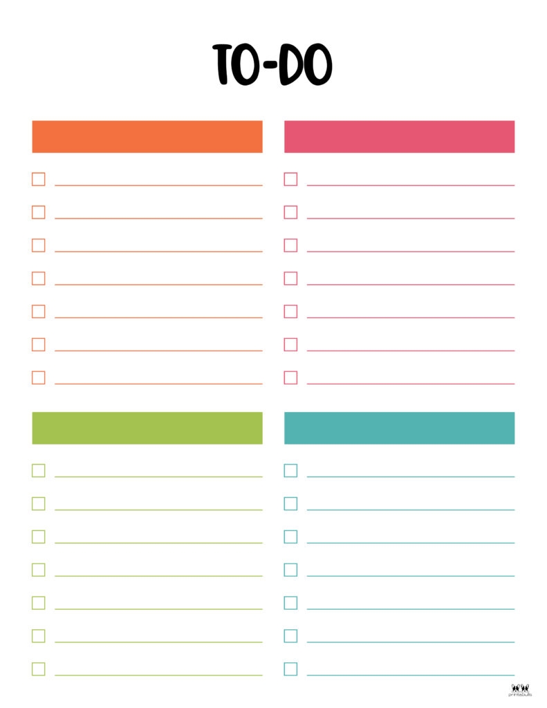 Free Printable To Do List Pdf