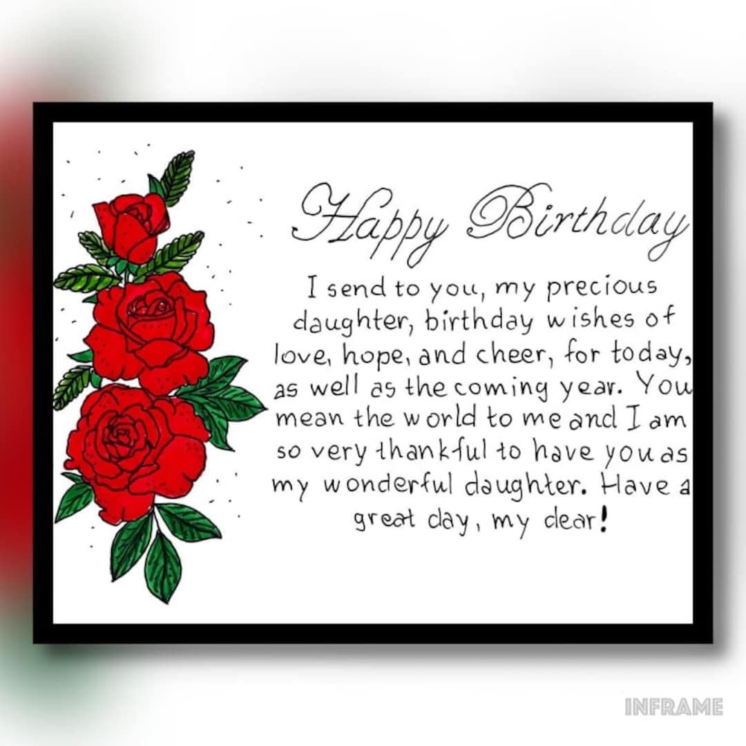 Free Printable Birthday Cards For Daughter