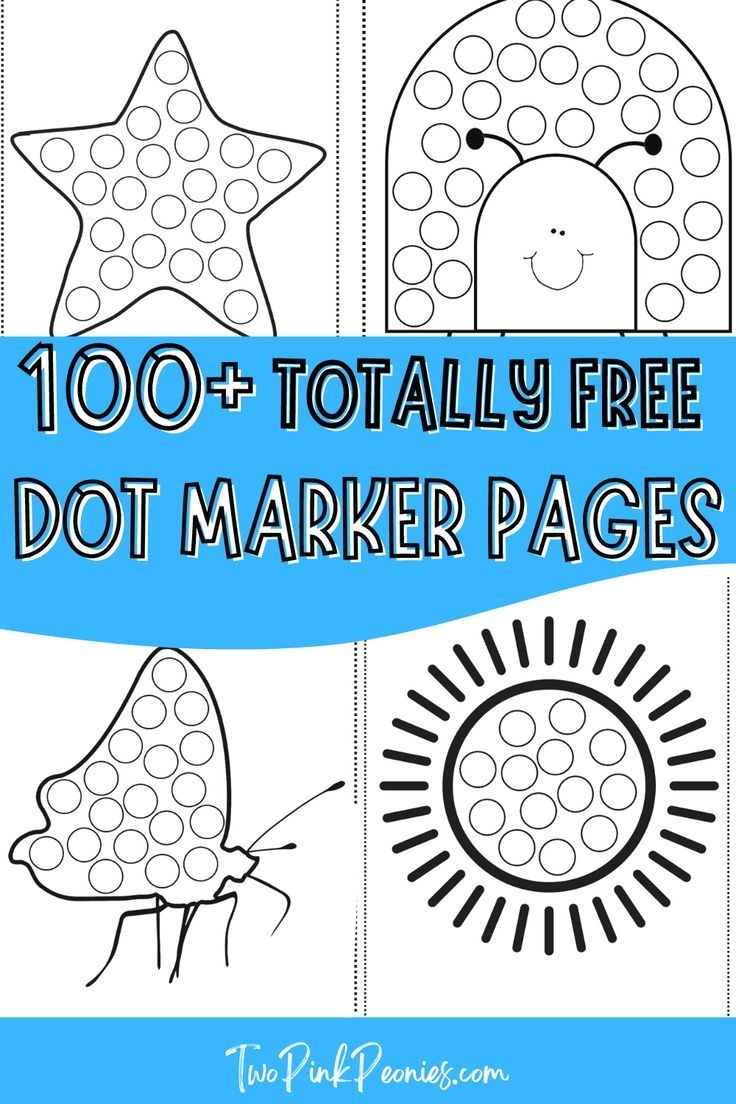 Free Dot Painting Printables