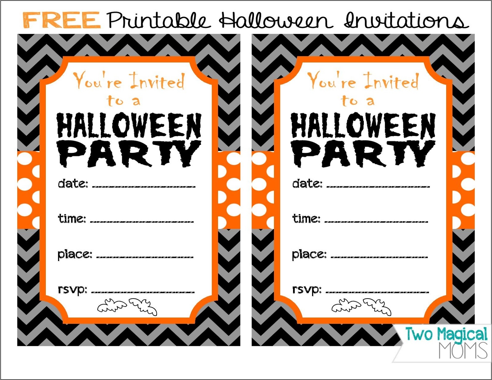 Free Printable Halloween Invitations
