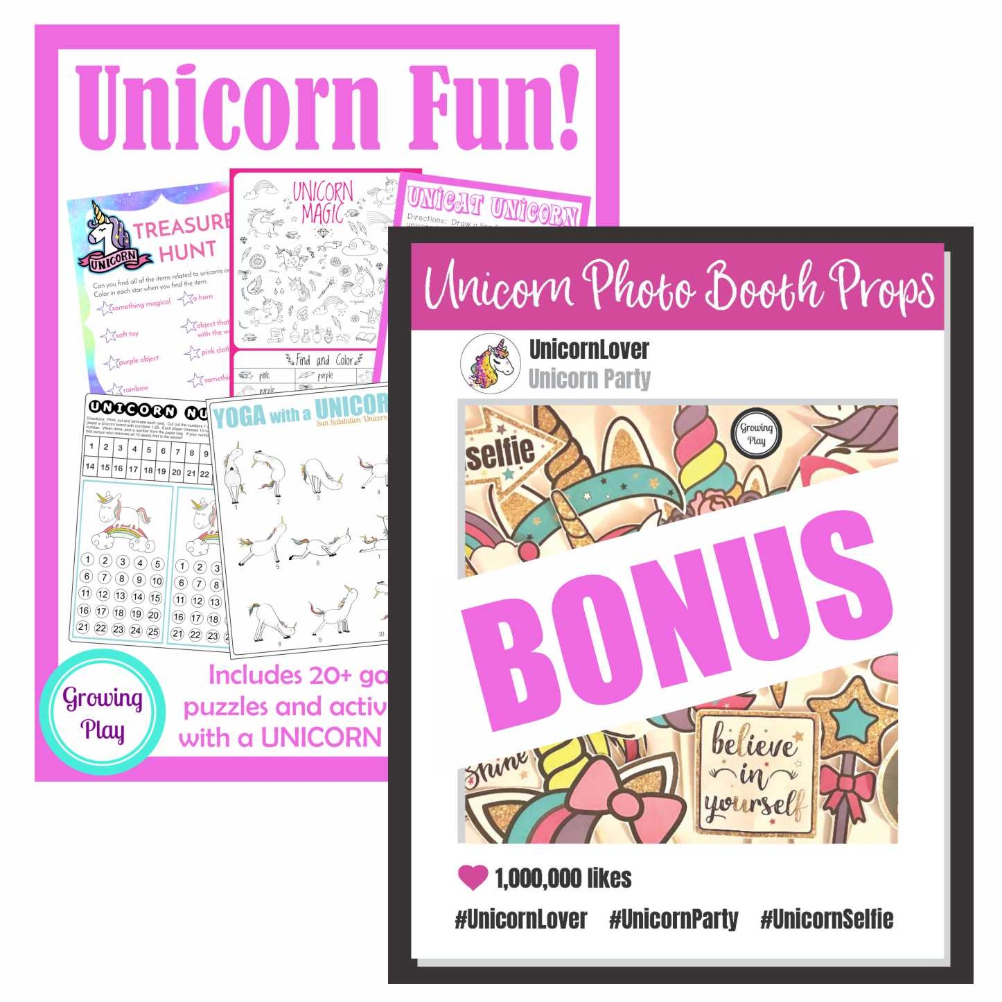 Free Printable Unicorn Photo Booth Props