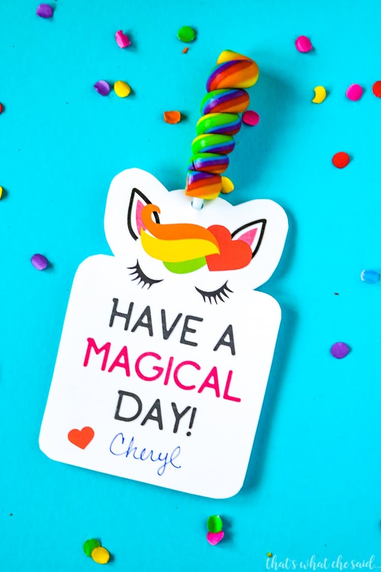 Free Printable Unicorn Valentines