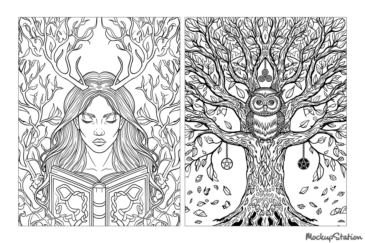 Free Printable Wiccan Coloring Pages