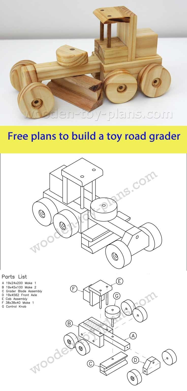 Wooden Construction Toys Free Project Plans Print Ready PDF Download