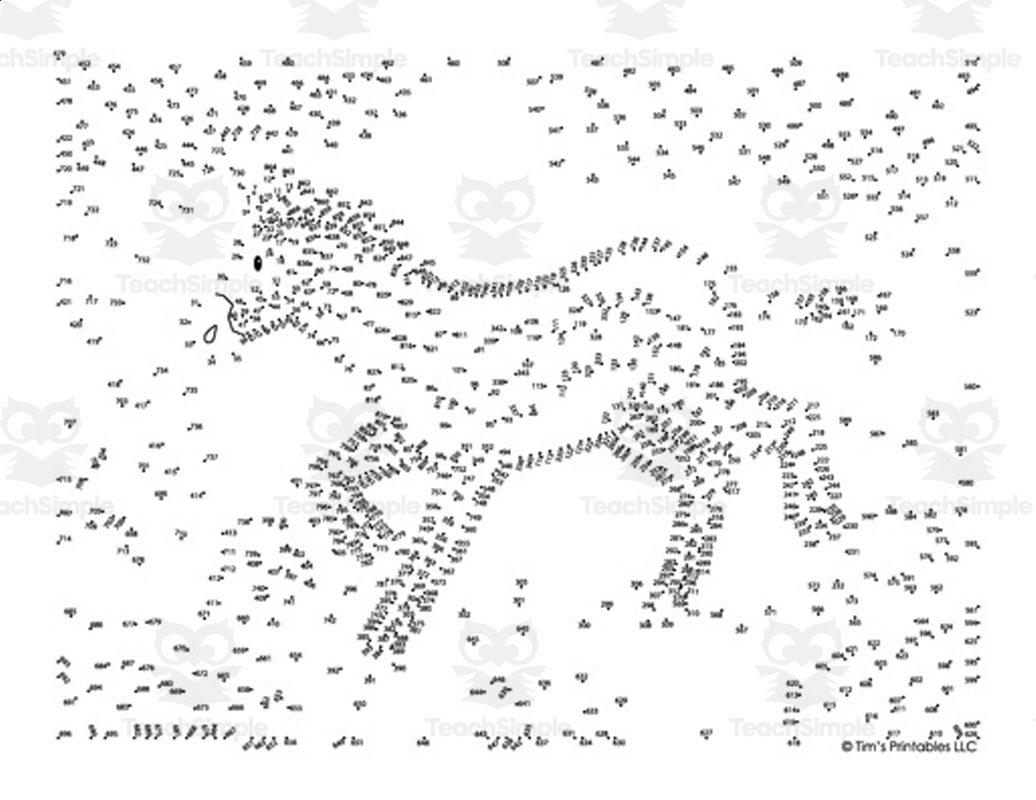 Dot To Dot Printables Difficult